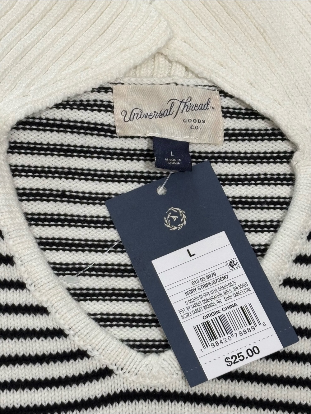 Universal Thread Women's Long Sleeve Collared Neck Pullover Sweater Size L - Picture 7 of 10